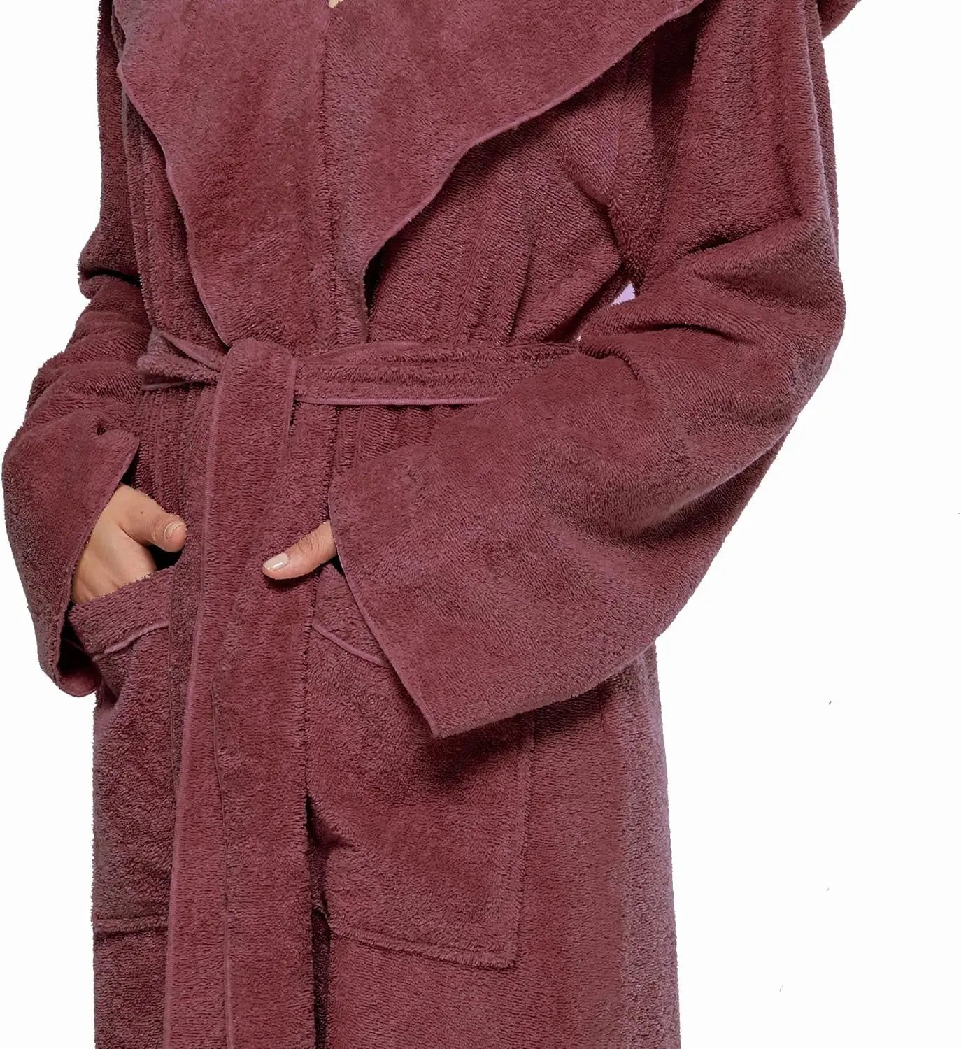 Women'S Princess Robe Ankle Long Hooded Lightweight Turkish Cotton Bathrobe