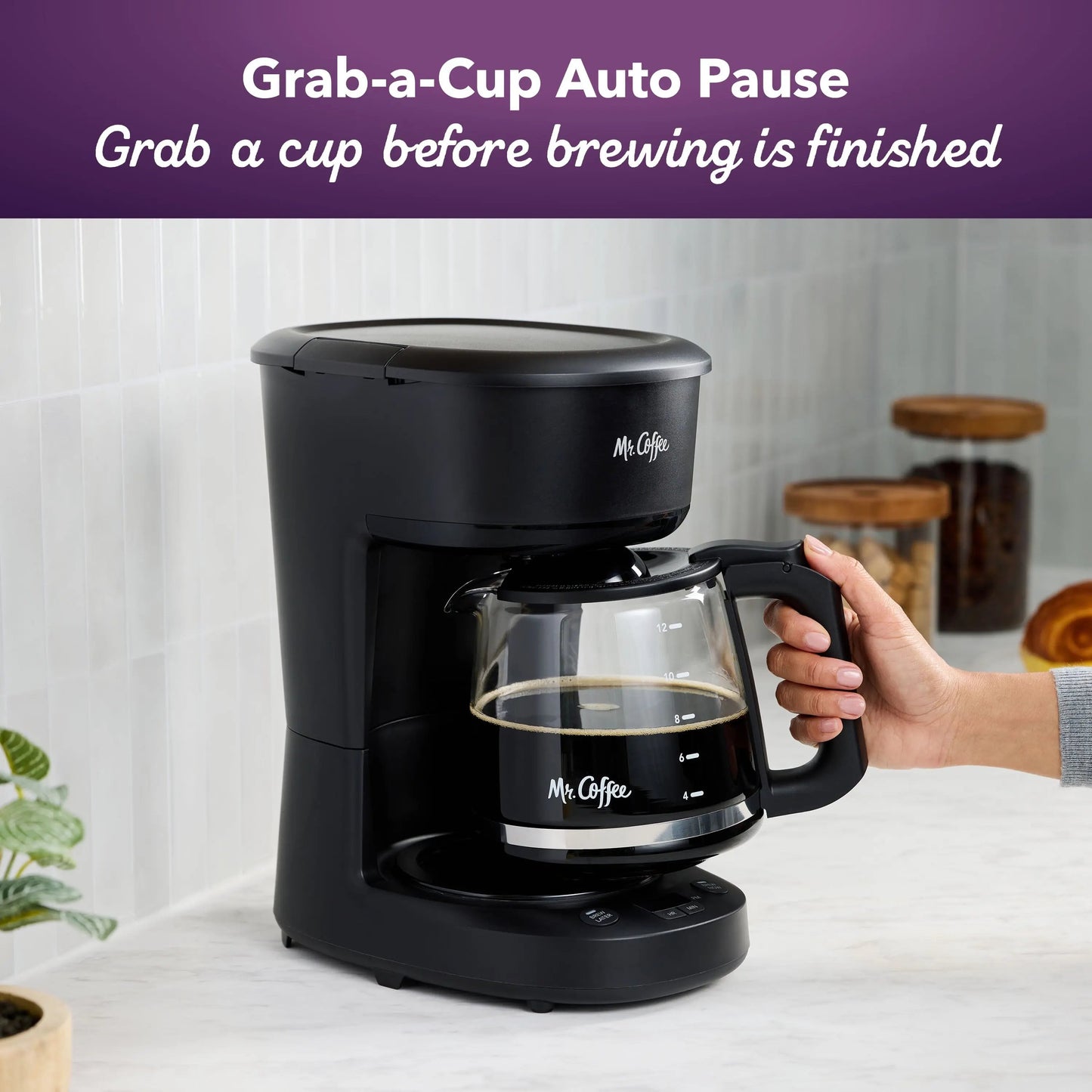 Brew Your Perfect Cup Every Time with Our Programmable 12-Cup Coffee Maker in Sleek Black! ☕️✨