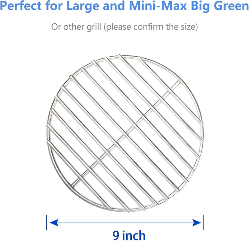 Upgrade Your Grill Game with Our 9" High Heat Stainless Steel Charcoal Fire Grate – Perfect Fit for Green Egg & Kamado Grills!