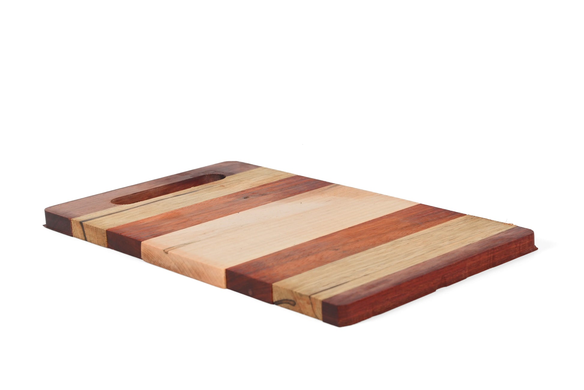 Handmade 12x9 Cutting Board – Oak, Cherry & Walnut Wood Kitchen Board for Chopping, Serving & Gifting - Our3Designs
