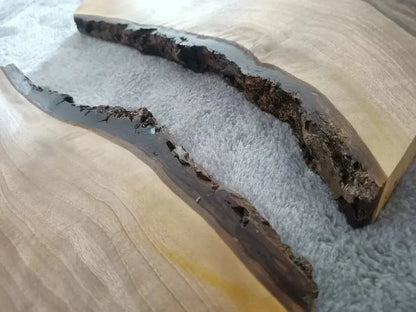 Live Edge White Walnut Slabs – Rustic Wood Pair for Epoxy Projects, DIY Furniture, Charcuterie Boards & Crafts (Set of 2) - Our3Designs