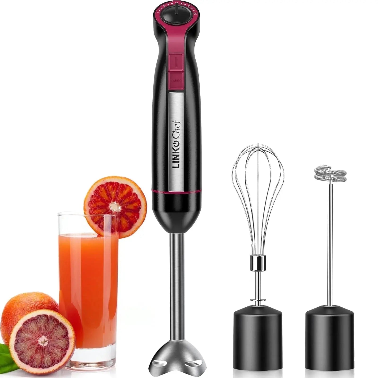 Blend Your Way to Happiness with the 1000W 20-Speed Immersion Blender - The Kitchen Gadget You Never Knew You Needed!