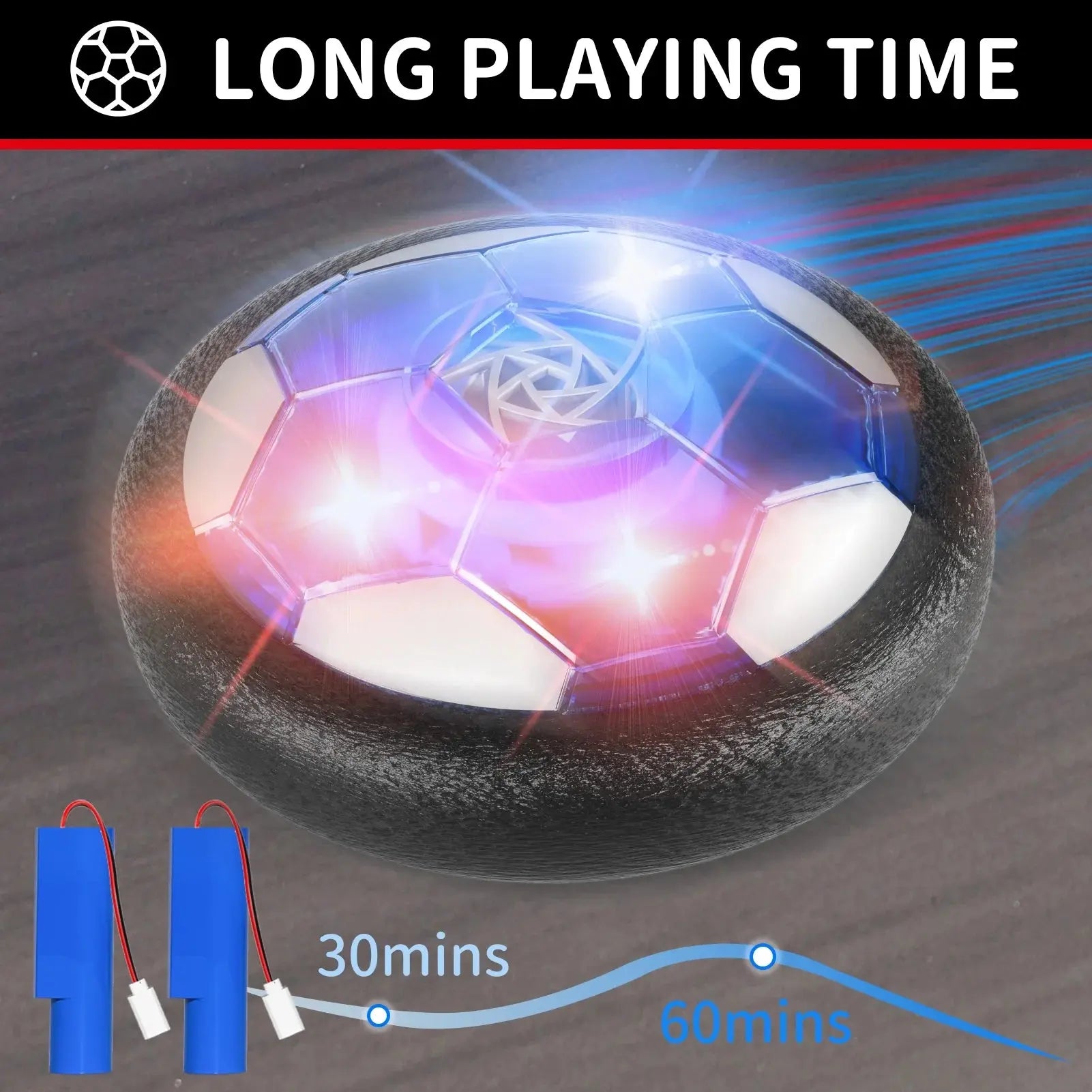 Hover Soccer Ball Toys Sets for Kids Boys with 2 Goals & 2 Ball, Indoor Outdoor Soccer Ball Toys for Kids Boys 3-8, Ball Toys Gifts for 3-8 Year Old Boys