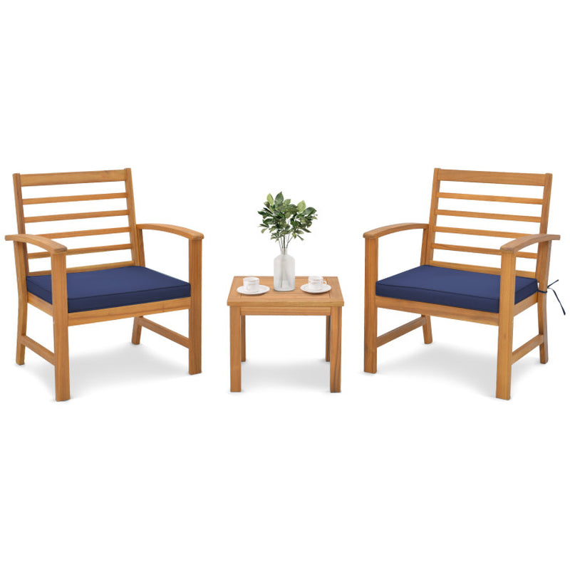 3-Piece Outdoor Lounge Set with Cushions So Soft, You’ll Forget You’re Not on a Cloud!