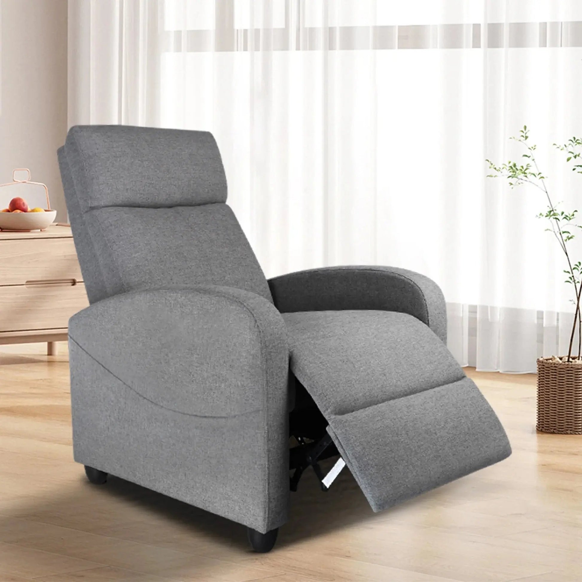 Ultimate Black Massage Recliner with Plush Seat and Soothing Backrest