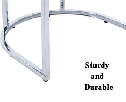 Modern Velvet Dining Chair, Mid-Century Upholstered Barrel Kitchen Chairs Fabric Side Chair with Metal Legs and Curved Back for Living Room Dining Room Bedroom, Blue