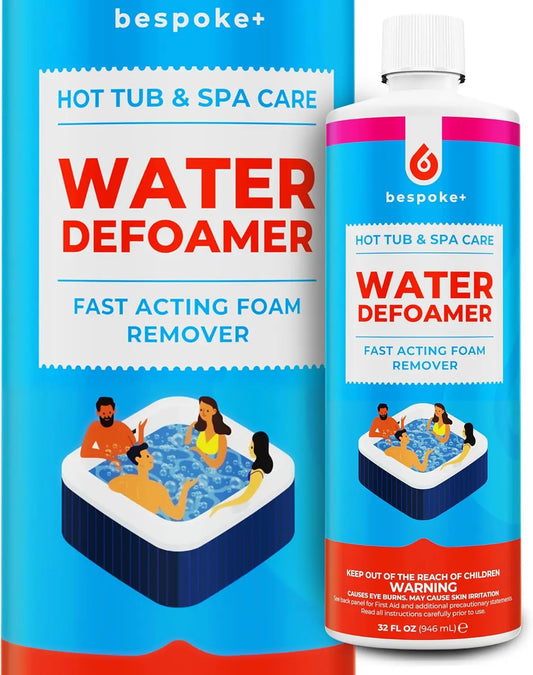 Spa Defoamer for Hot Tub & Hot Tub Foam Eliminator, Spa anti Foam for Hot Tub Owners to Keep Spa Foam down & Get Foam Out, Hottub Foam Reducer & Spa Bubble Remover (1- Quart)
