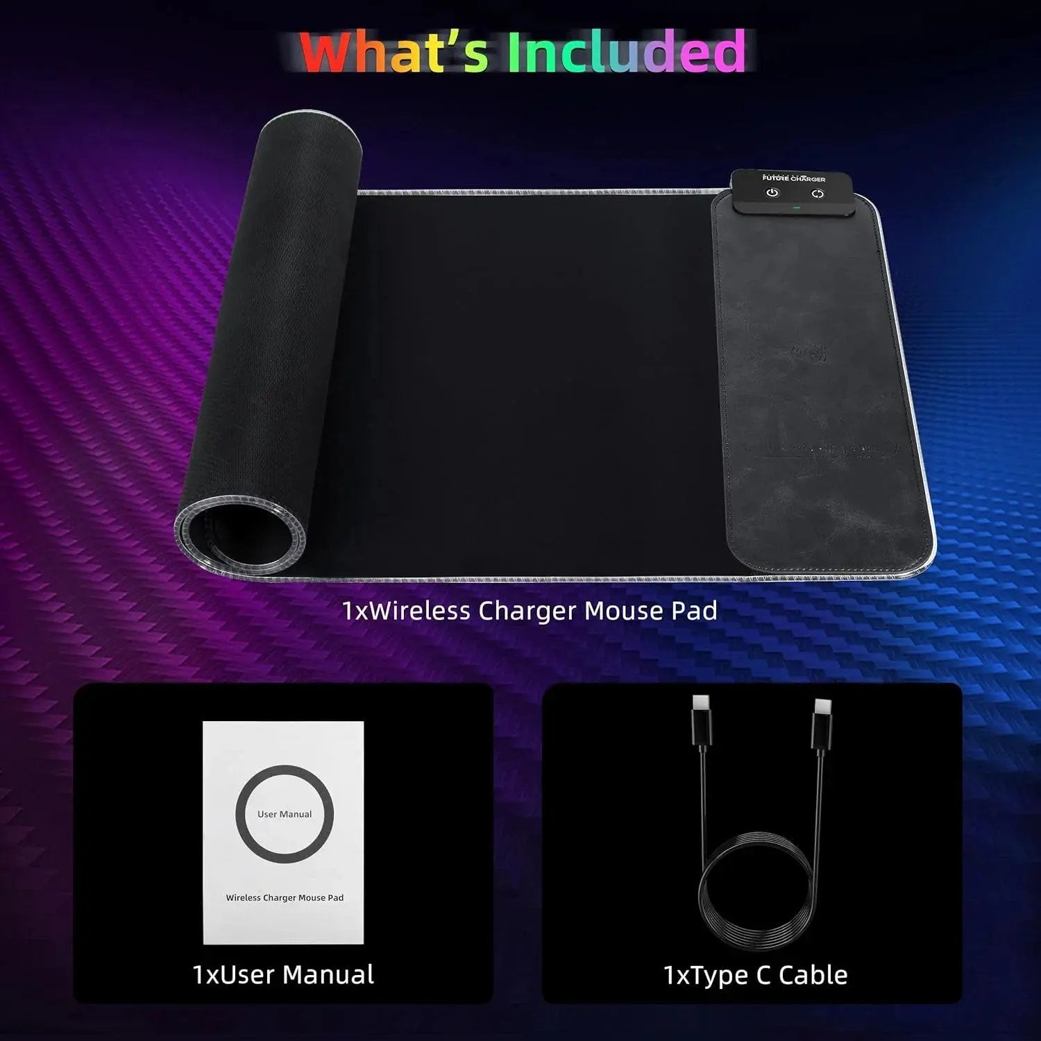 Mouse Pad of Power: The RGB Light Show that Charges Your Mouse While You Pretend to Work!