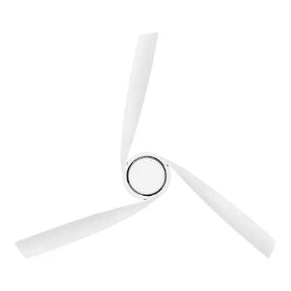 Tudor 56 In. Indoor Brushed Gold with White Blades Ceiling Fan with Adjustable White Integrated LED with Remote Included