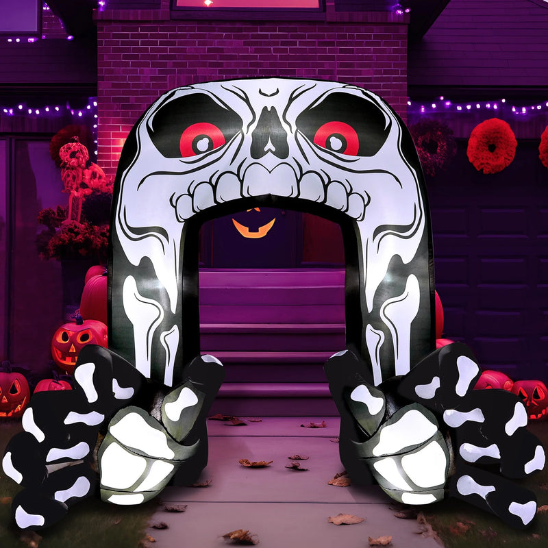 Elevate Your Halloween Vibes with Our 8 Ft Inflatable Pumpkin Archway! 🎃✨ Perfect for Spooky Season Decor! #HalloweenDecor #InflatableFun
