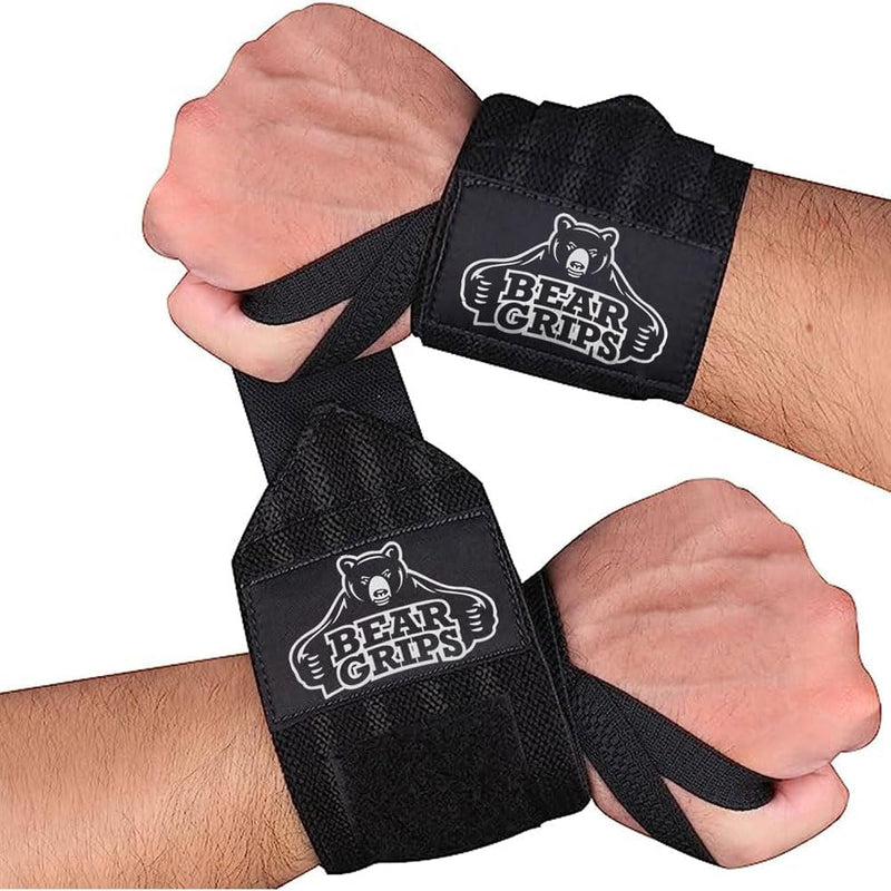 Professional Weightlifting Wrist Wraps | Extra Strength Gym Support | 12” & 18” Sizes | Unisex Design | Two Wraps per Pack