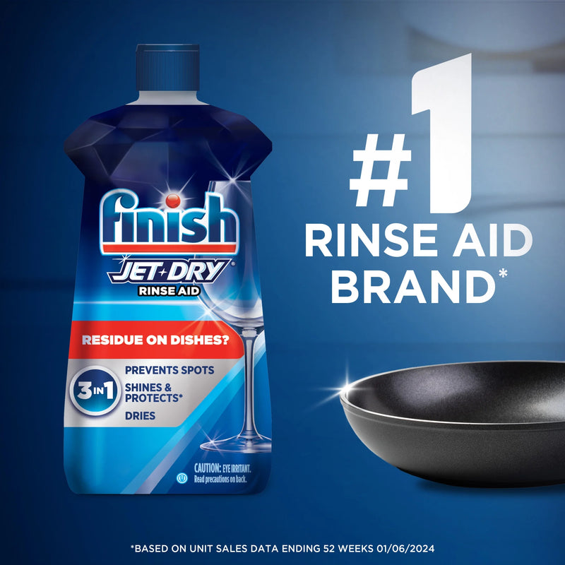 Jet-Dry Rinse Aid, Dishwasher Rinse Agent and Drying Agent, 8.45 Oz