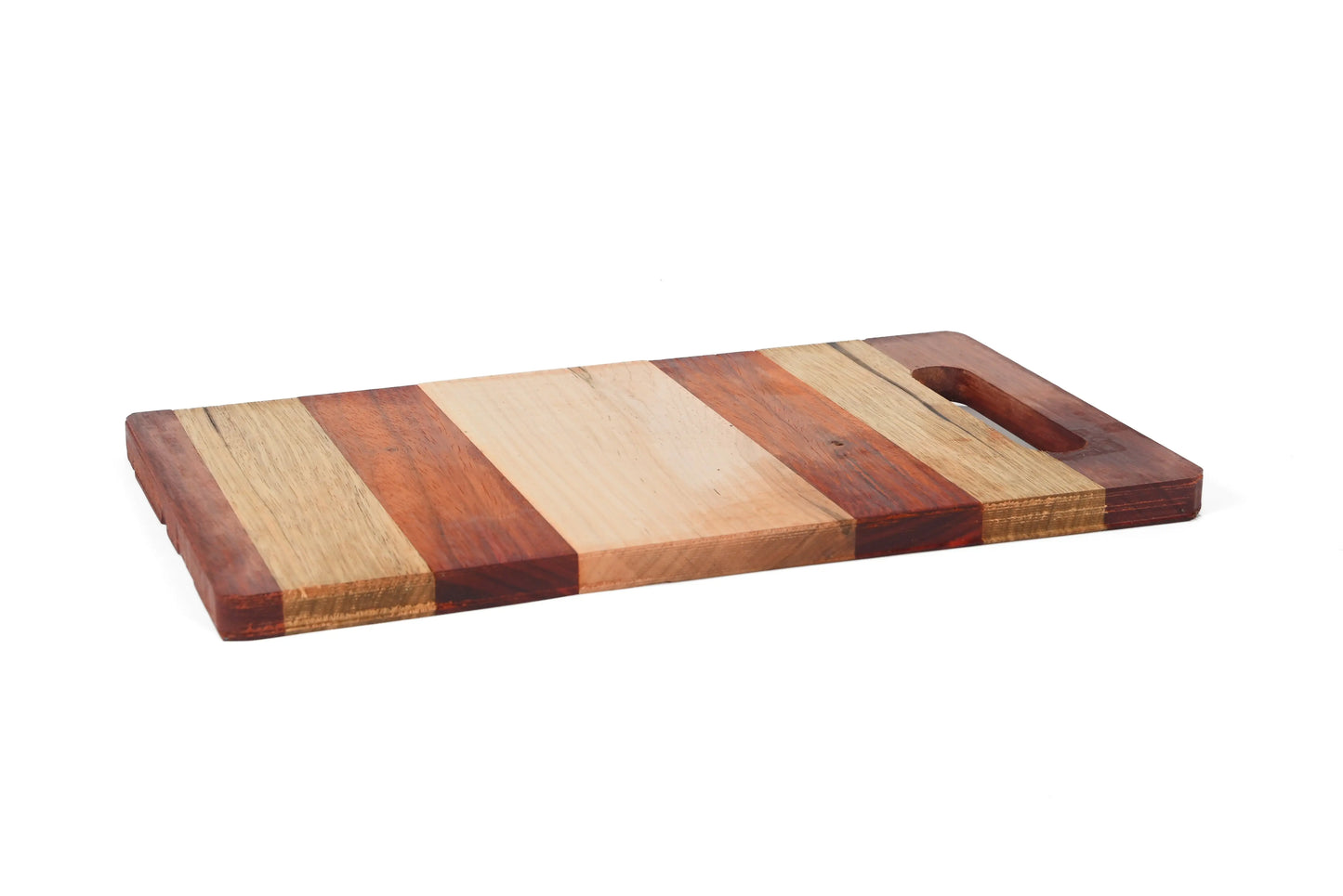 Handmade 12x9 Cutting Board – Oak, Cherry & Walnut Wood Kitchen Board for Chopping, Serving & Gifting - Our3Designs
