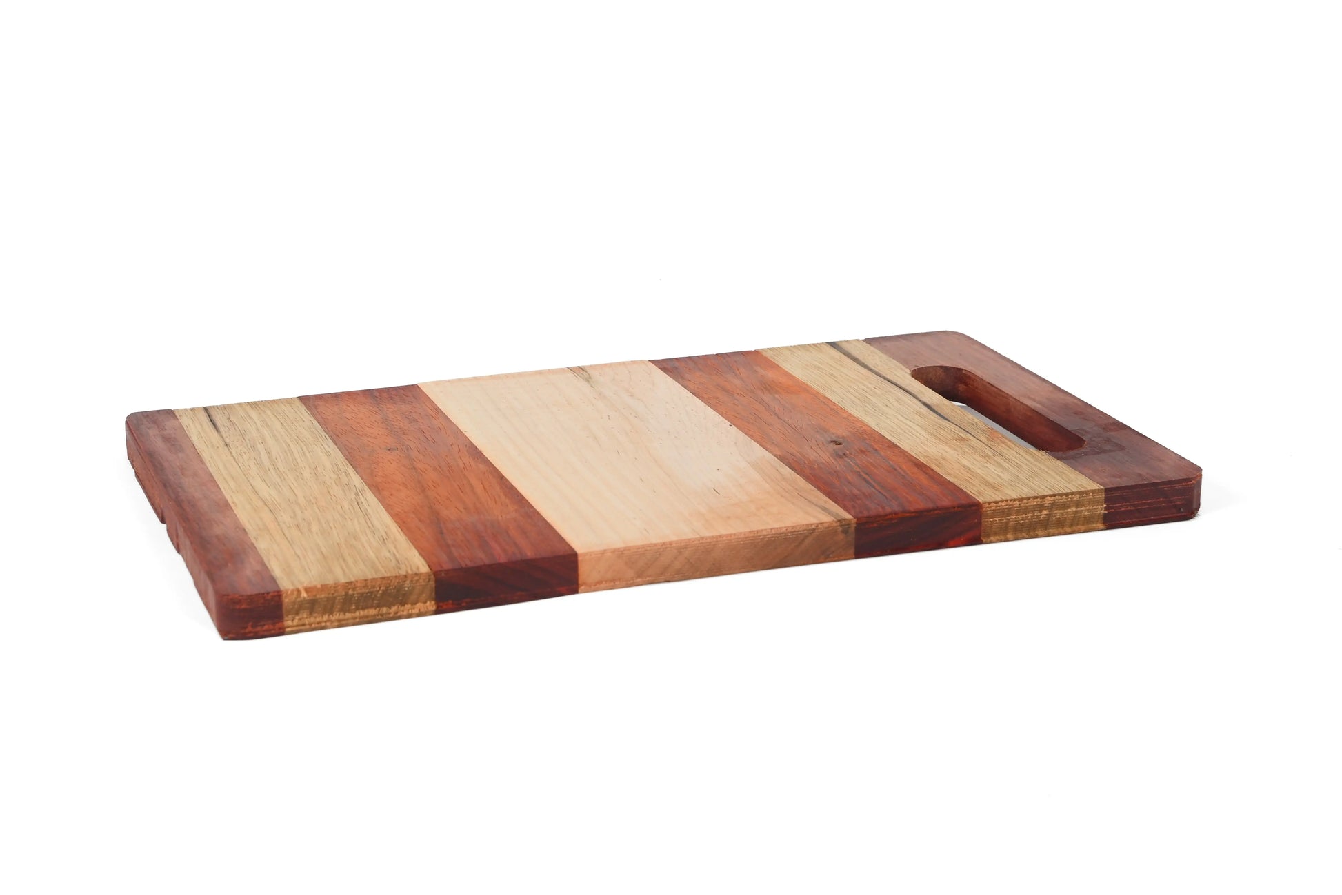 Handmade 12x9 Cutting Board – Oak, Cherry & Walnut Wood Kitchen Board for Chopping, Serving & Gifting - Our3Designs