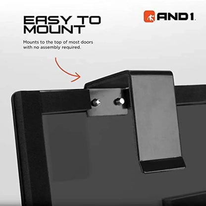 over the Door Mini Basketball Hoop, 18"X12" Shatterproof Backboard, Indoor Basketball for Kids and Adults