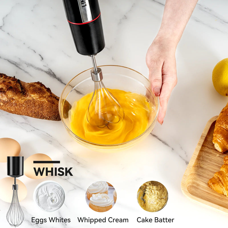 Blend Your Way to Happiness with the 1000W 20-Speed Immersion Blender - The Kitchen Gadget You Never Knew You Needed!