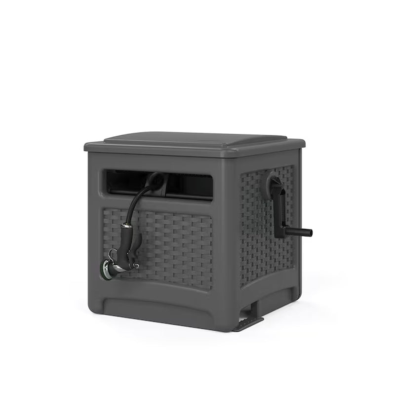 Wicker Wonderland: The 225-Ft Hose Reel That Hides Your Garden Snake!