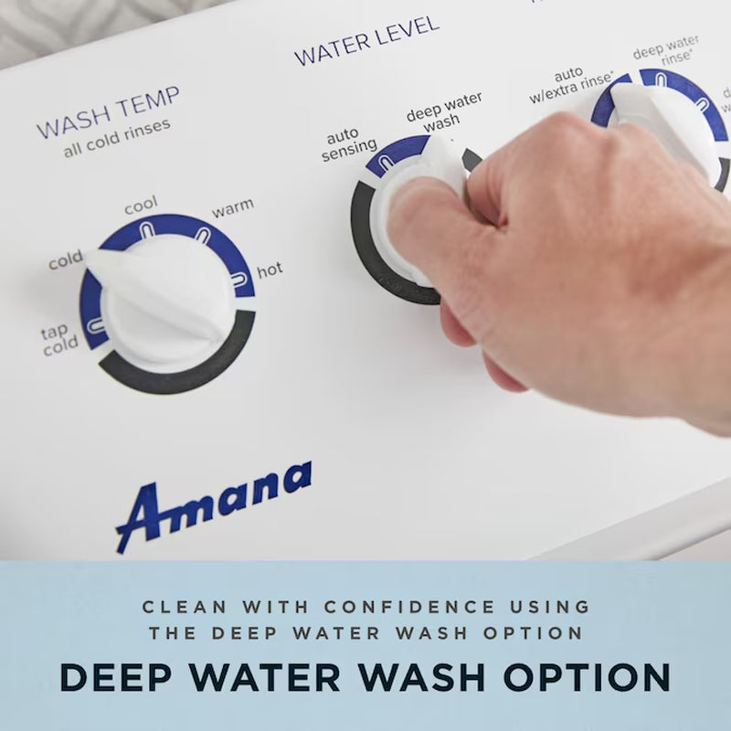 Compact High Efficiency Top-Load Washer - Sleek White Design