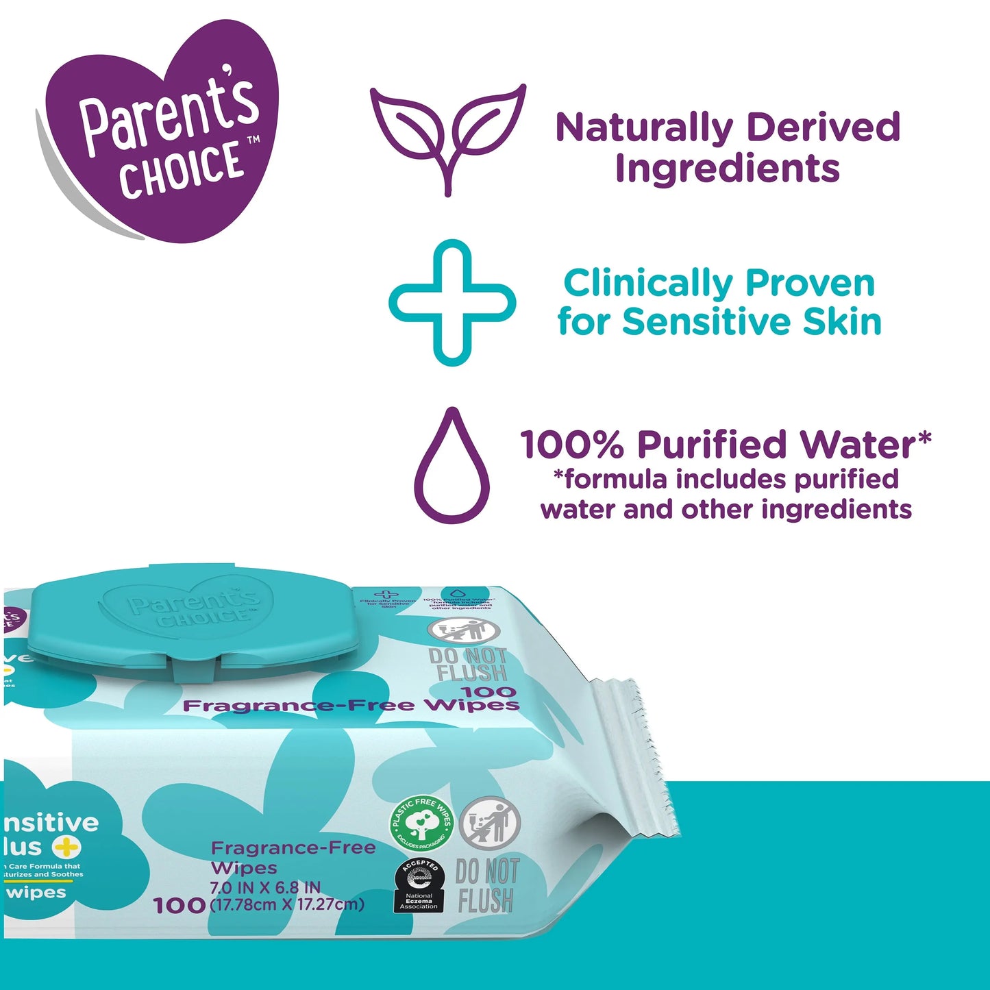 Sensitive plus Baby Wipes 200Ct