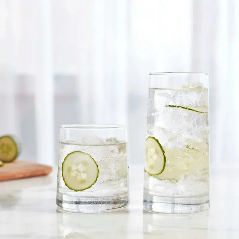 Sip Happens: The Cabos 16-Piece Tumbler and Rocks Glass Set for Your Everyday Cheers!
