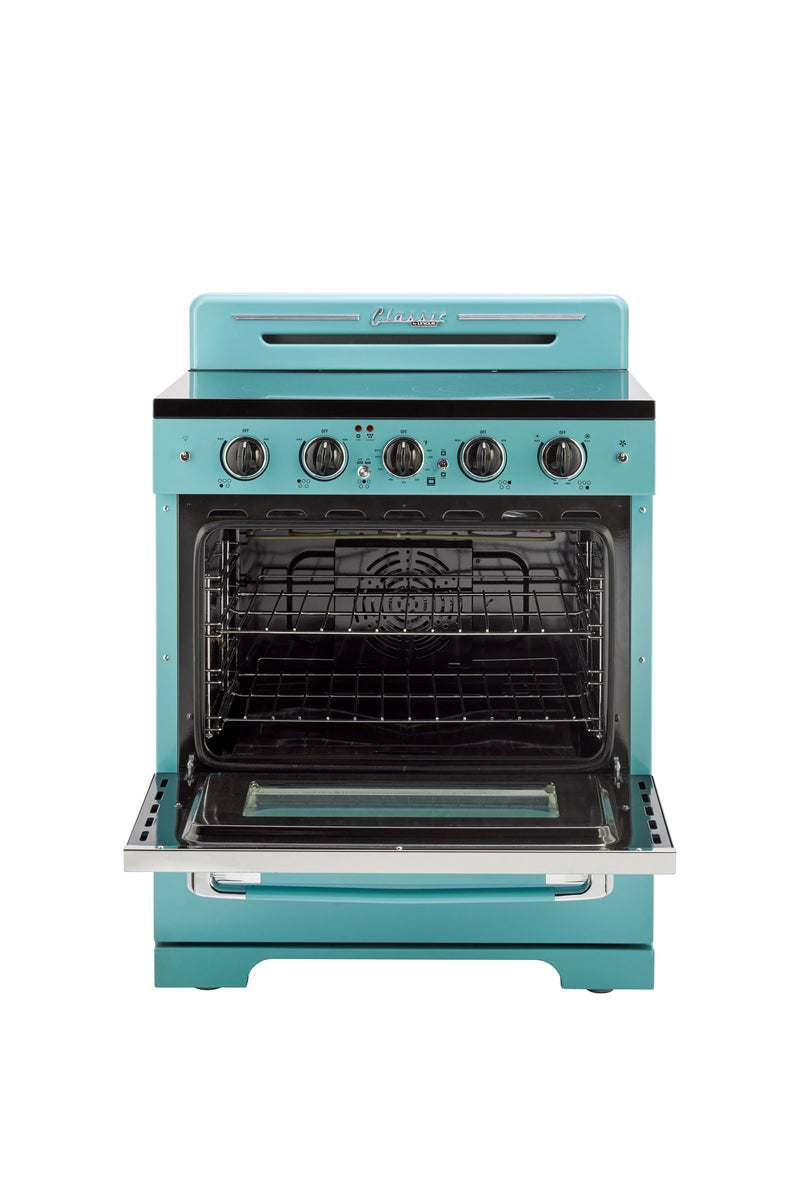 Unleash Your Inner Chef with This Turquoise Retro Range – Cooking Just Got a Whole Lot Cooler!