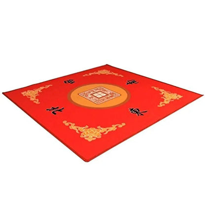 Universal Mahjong Paigow Card Game Table Cover Red Mat 31 5 X 31 5 80Cm X 80Cm