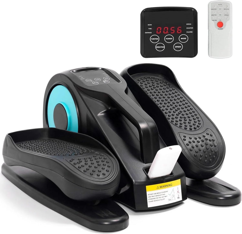 Revamp Your Fitness Routine with the Ultimate Under Desk Mini Elliptical! 🚴‍♀️💙 Perfect for Home or Office, Quiet & Portable with Remote Control and LCD Display! #HomeGym #FitnessGoals