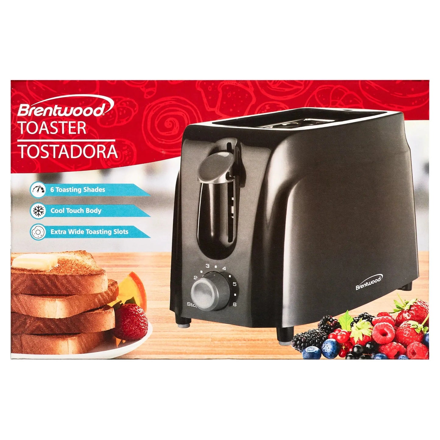 Cool Touch 2-Slice Toaster, Black