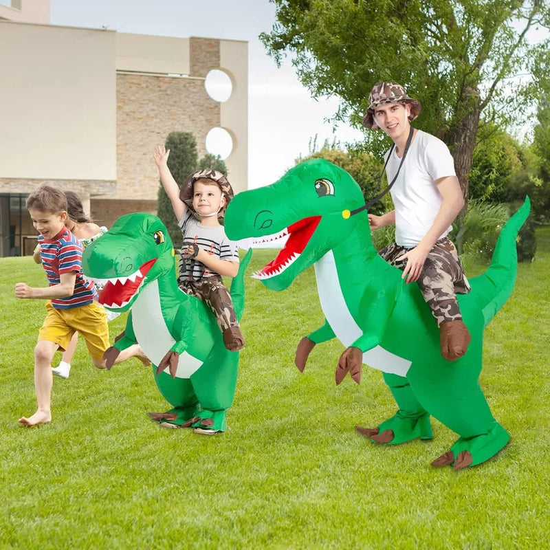 Get Ready to Roar! 🦖 Epic 63-Inch Inflatable T-Rex Costume for Halloween – Be the Life of the Party! 🎉
