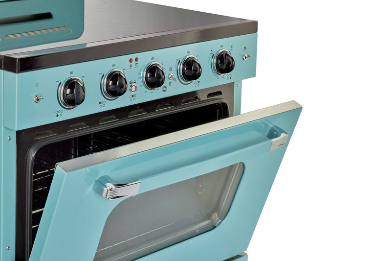 Unleash Your Inner Chef with This Turquoise Retro Range – Cooking Just Got a Whole Lot Cooler!