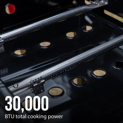 3 Burner Propane Gas Grill in Red