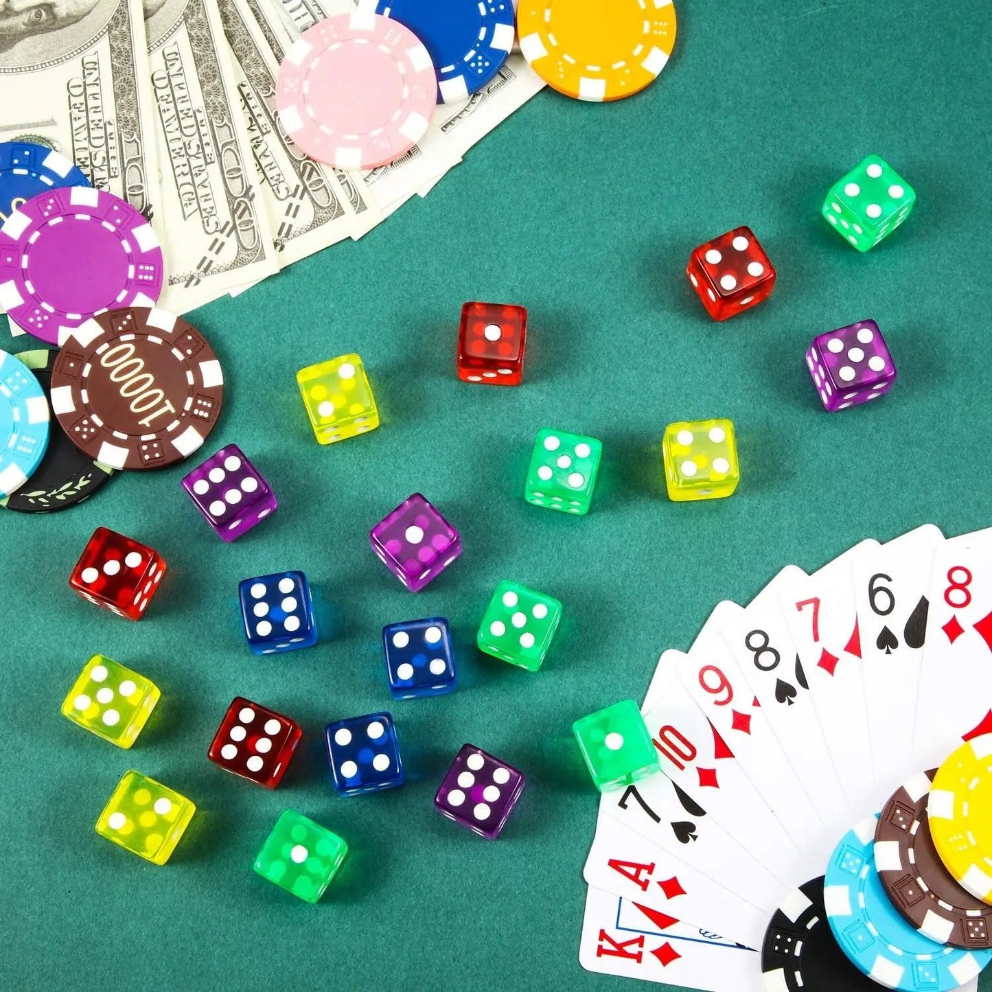 Dungeons & Dice and Party Vices: 50 Colorful Cubes for When Life Needs a Little More Luck and a Lot More Velvet!