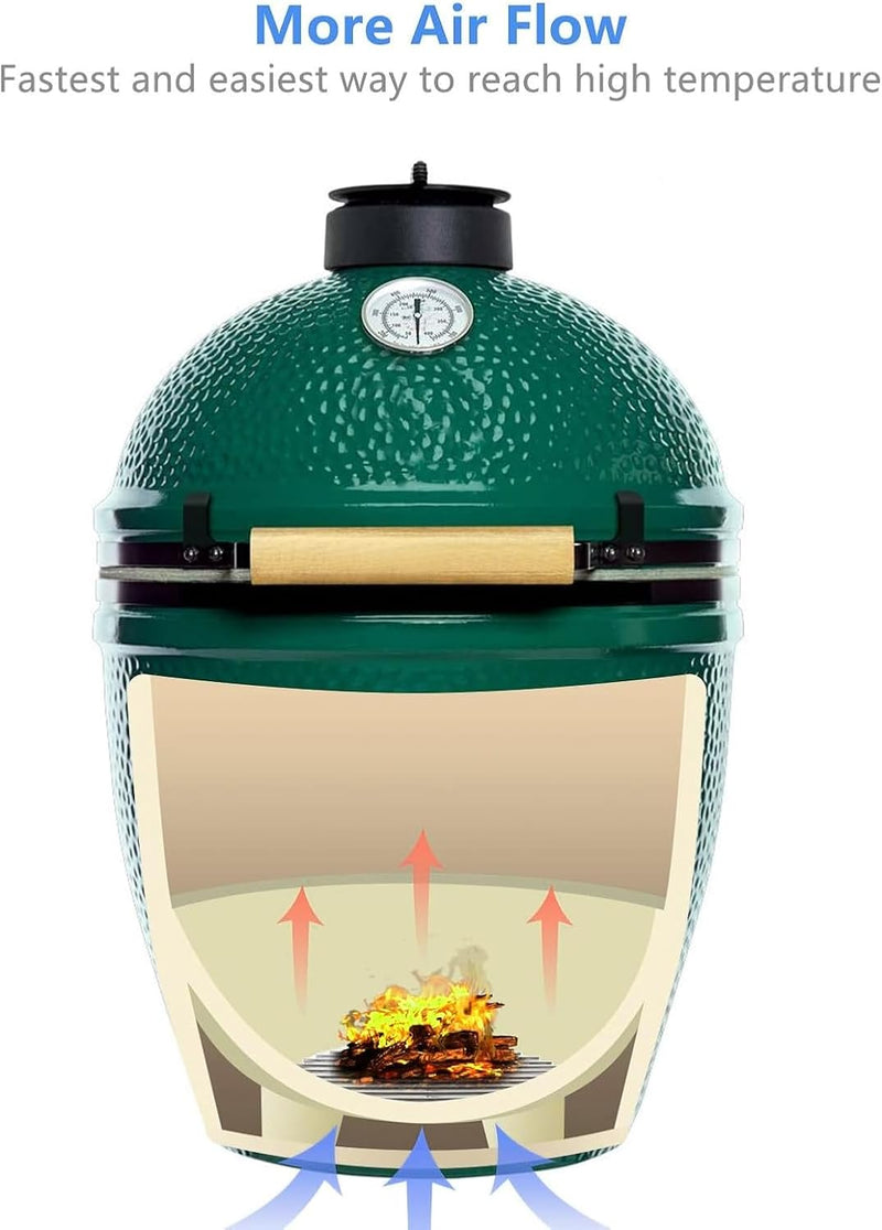 Upgrade Your Grill Game with Our 9" High Heat Stainless Steel Charcoal Fire Grate – Perfect Fit for Green Egg & Kamado Grills!
