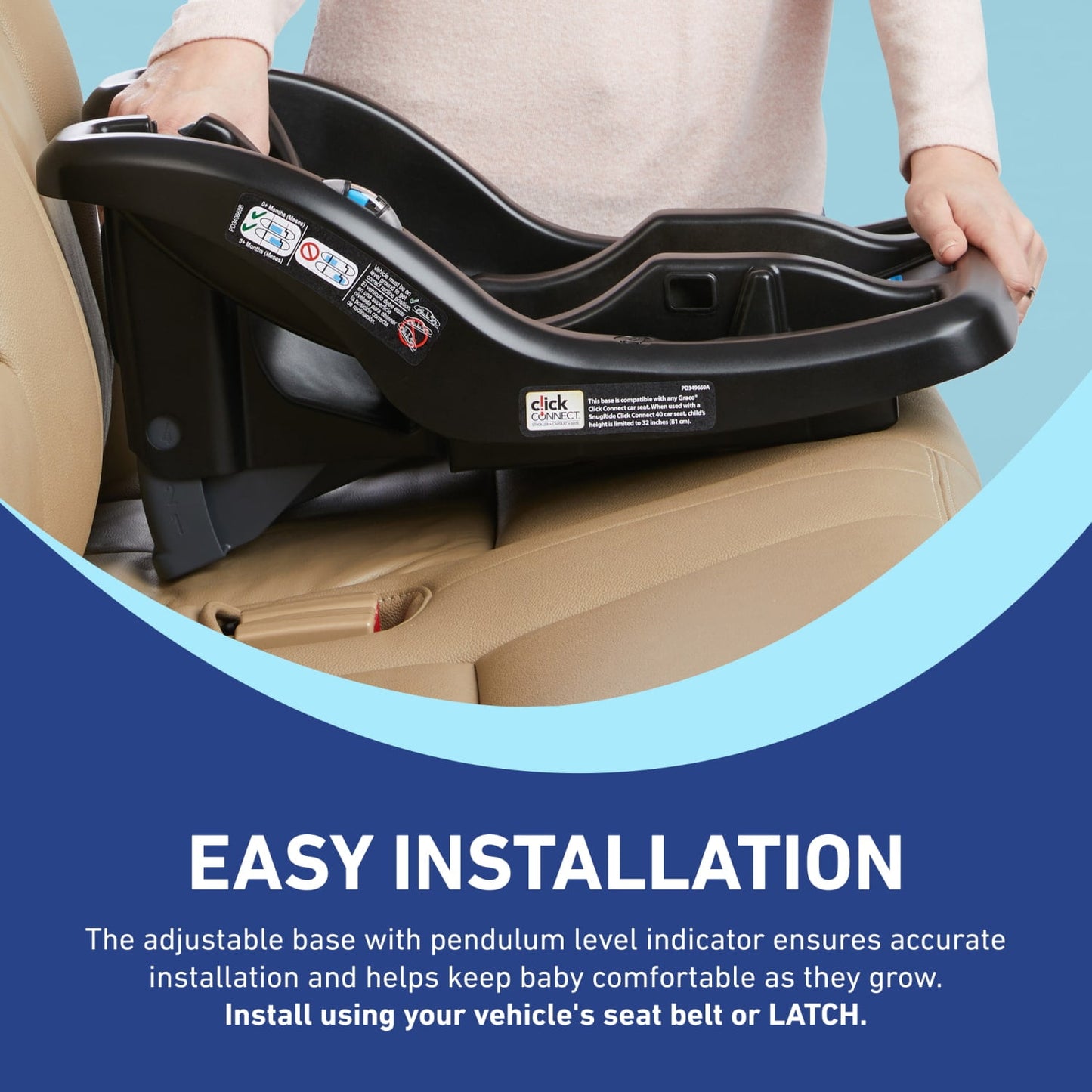 Snugride Lite LX Infant Car Seat - Stylish Studio Black for Ultimate Safety and Comfort