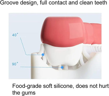 Double Trouble U-Shaped Toothbrush Duo: The Ultimate Kiddo Smile Squad for Tiny Teeth Adventures (Blue & Pink Edition)