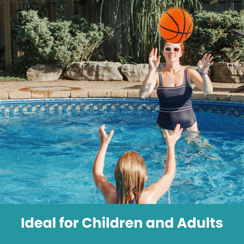Swimming Pool Water Mini Basketballs 2 Pack | Compatible with Intex Floating Hoops Pool Basketball Game and Other Beach and Pool Games