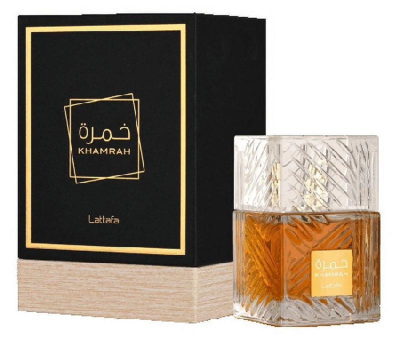 Discover the enchanting scent of 31LA2107 Khamrah Eau De Parfum - 100ML of pure luxury! 🌟✨ #FragranceLove #KhamrahPerfume