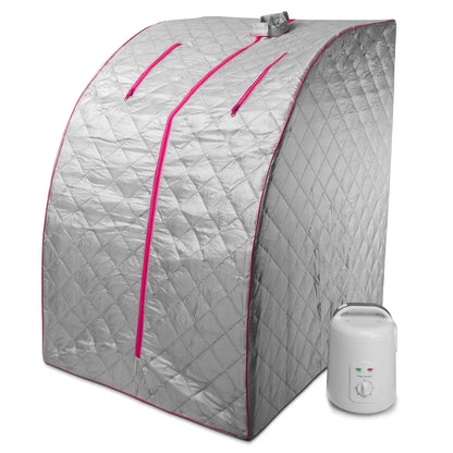 Durherm Personal Steam Sauna for Wellness, Weight Loss, Detox, Relaxation, 1 Pack, 33" X 28.5" X 39.5"