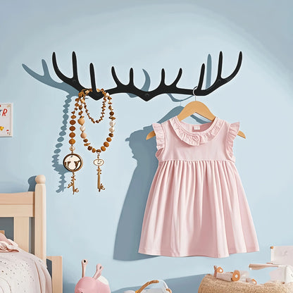 Antler Hook Rack for Coats, Keys, Bags
