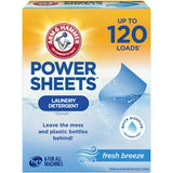 Arm and Hammer Power Sheets Laundry Detergent in a Fresh Breeze scent