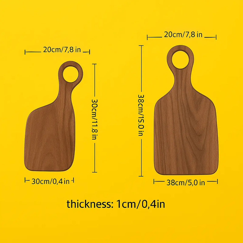 Romeo & Juliet Black Walnut Cutting Board Set - Perfect for Weddings, Anniversaries and Gifts - Our3Designs