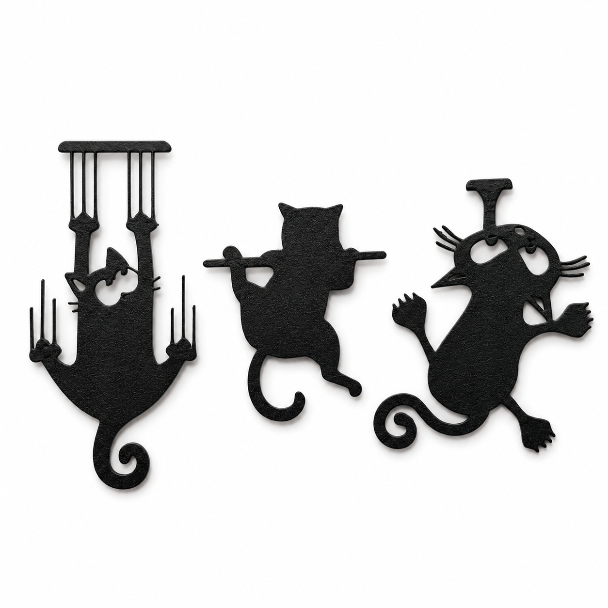3-Pack Black Cat Bookmark Set