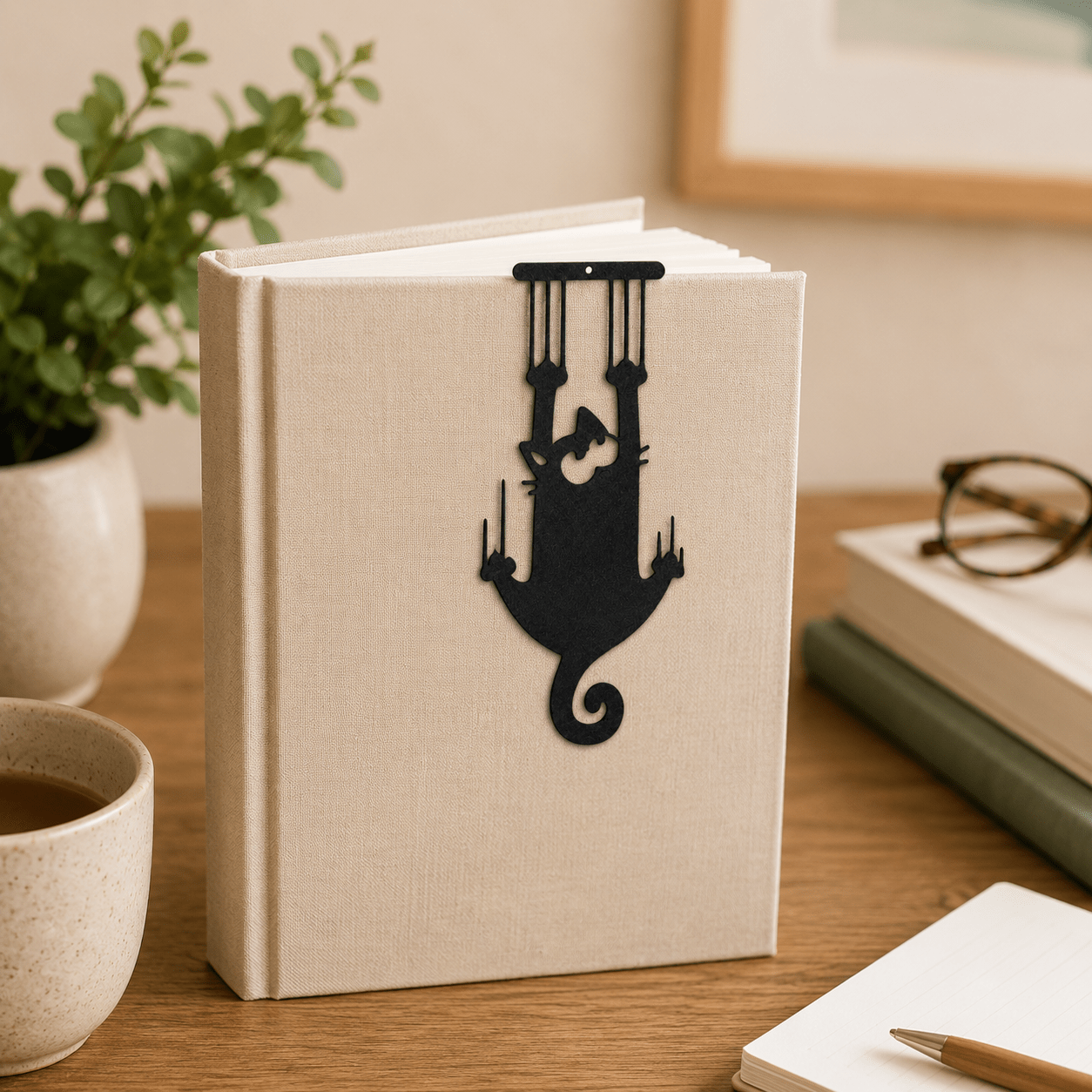 3-Pack Black Cat Bookmark Set