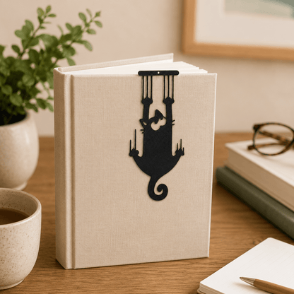 3-Pack Black Cat Bookmark Set