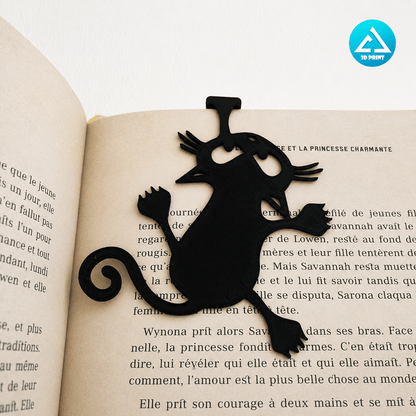 3-Pack Black Cat Bookmark Set