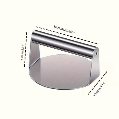 Stainless Steel Burger Press with Non-stick Design
