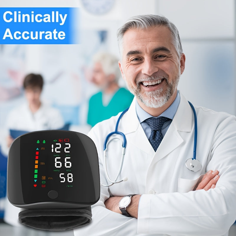Clinical-Grade Wrist Electronic Blood Pressure Monitor Temu