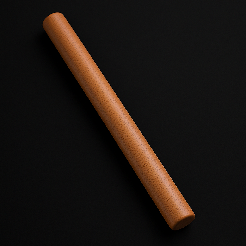French Style Wooden Rolling Pin for Baking, Pastry & Pizza Crust
