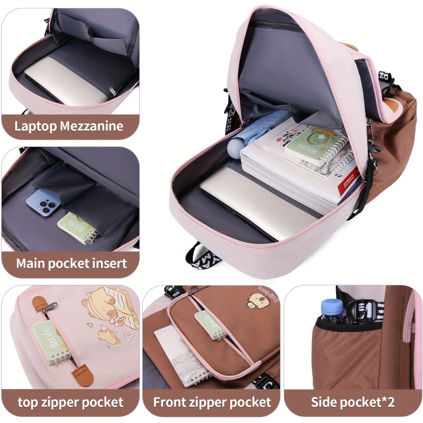 15.6 Inch Laptop Backpack - VIOLET Temu