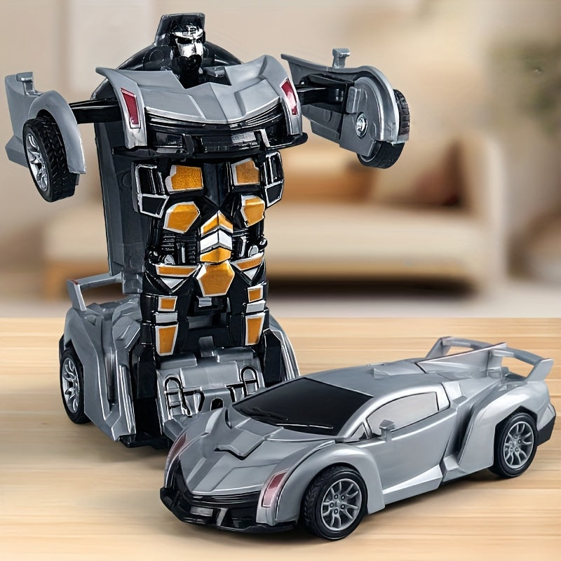 1pc Mini Transformable Robot Car Toy